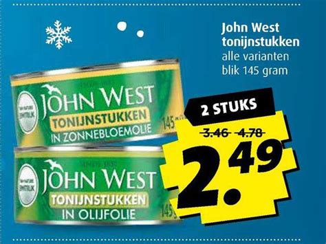 John West Tonijnstukken Aanbieding Bij Boni Folders Nl