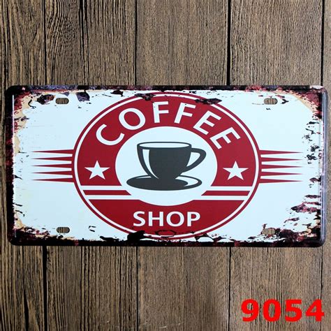 30x15cm Coffee Shop Vintage Home Decor Tin Sign For Coffee Store Wall