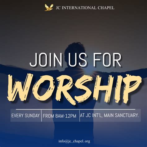 Copy Of Join Us For Worship Poster Postermywall