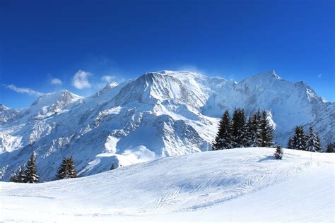 Le Mont Blanc Winter Landscape Visit France France Travel