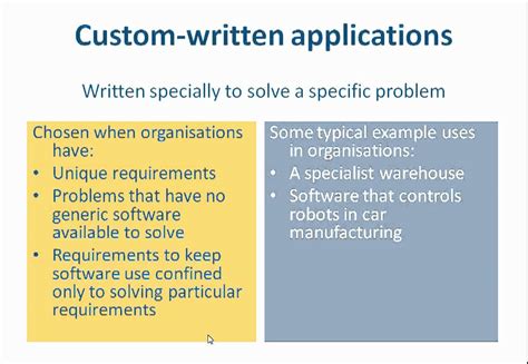 Software Generic And Custom Written Applications Youtube