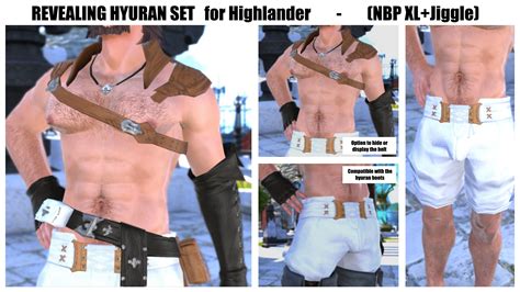 Revealing Hyuran Set For Highlander NBP XL Jiggle XIV Mod Archive
