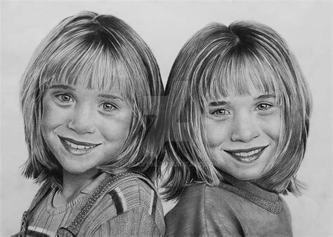 The Olsen Twins Portrait 35x50 By Nickart98 On Deviantart