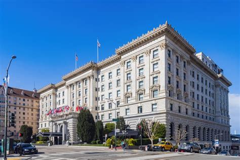 Exterior View Of The Hotel Fairmont San Francisco Editorial Stock Image