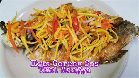 Resep mangut lele yogyakarta nikmati dengan kemangi nila dimasak kuah santan dengan bumbu. Ikan Goreng Sos Thai Mangga (Fried Fish With Thai Mango salad) || Thai Food - YouTube