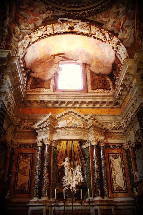 Roma Cappella Cornaro Santa Maria Della Vittoria By Luca Parravano