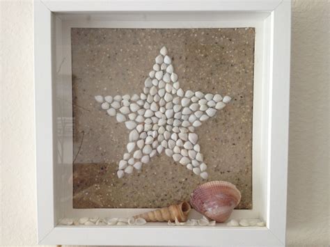 Stern Muschelbild Maritim By Engelswerke Seashell Art Seashell Crafts
