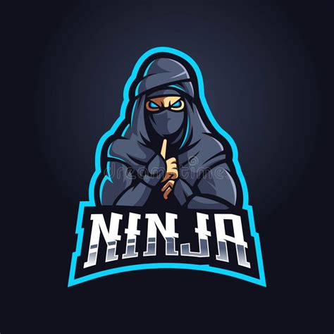 Ninja Gaming Logo Design Vector Illustration Ninja Mascot Logo Gamer