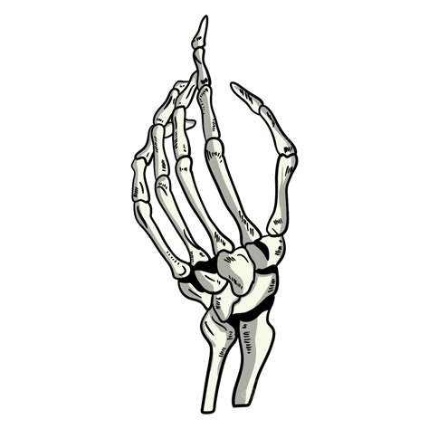 Skeleton Hand Holding Cards