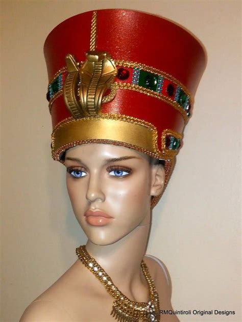 Nefertiti Headdress Made To Order Egyptian Crown Burning Etsy Egyptian Crown Nefertiti