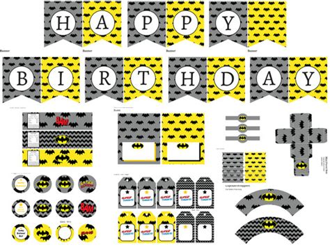 Batman Birthday Pack Magical Printable