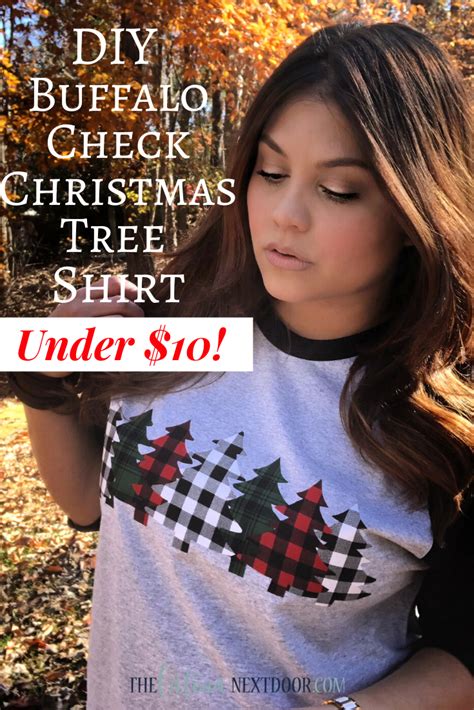DIY Buffalo Check Christmas Tree Shirt The Latina Next Door