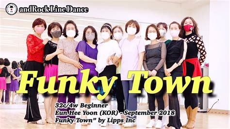 funky town line dance beginner demo youtube