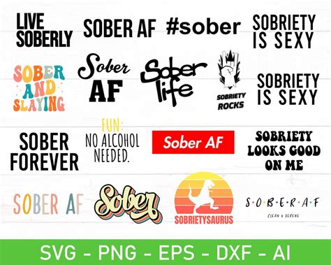 Sober Svg Bundle X Svg Sober Af Svg Addiction Recovery Svg Etsy Israel