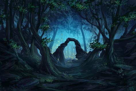 The Blue Forest By Cassiopeiaart On Deviantart