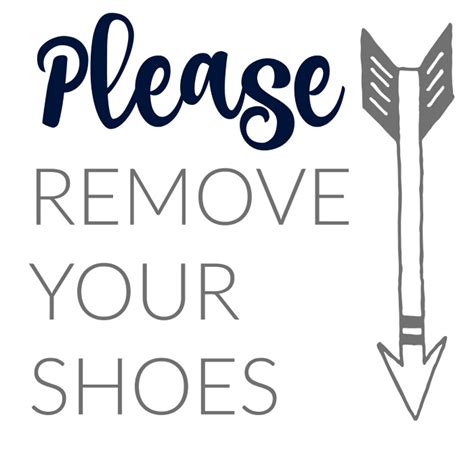 Free Printable Please Remove Your Shoes Sign Printable
