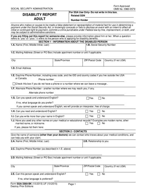 Form Ssa 3368 Bk Fill Out And Sign Online Dochub