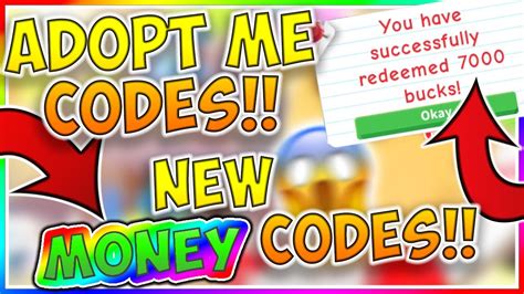 A simple way to get rare items, pets, gems, and coins in the game is to use the adopt me codes. ALL NEW ADOPT ME *MONEY* CODES! (MAY 2020) TRYING OUT NEW ...
