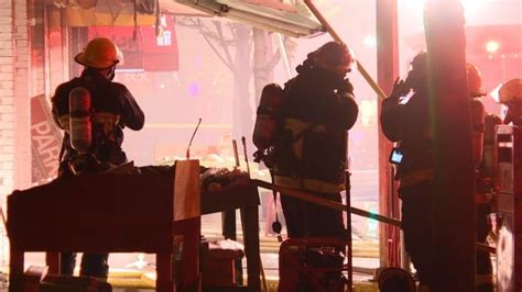 3 Alarm Fire Damages Grocery Store In Vancouvers Chinatown Cbc News