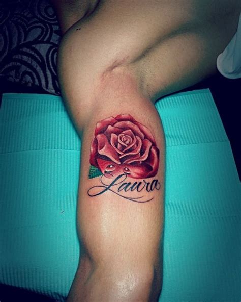 As for name tattoos, to have your name. Rose Tattoo with Name | Best Tattoo Ideas Gallery