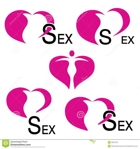 Heart Icons Sex Symbols Stock Vector Illustration Of Couple 30327351