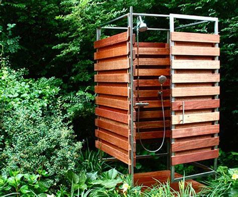 Sleek And Sustainable Prefab Outdoor Shower Assembles In 30 Minutes Garden Shower Outdoor