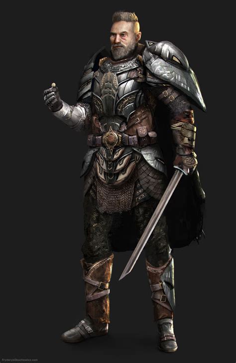 Mercenary Fryderyk Obuchowicz Medieval Fantasy Characters Concept