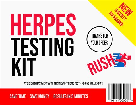 Herpes Testing Kit Gift Box, Unique Gift for Men, Funny Gift, Funny