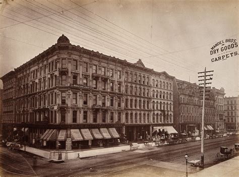 State Street Chicago Large Shop Buildings Photograph Ca 1880