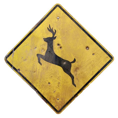 Deer Crossing Warning Sign Air Designs