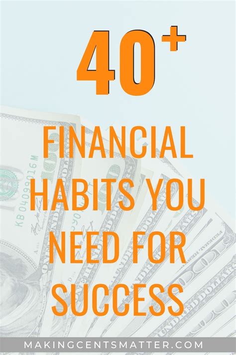 These 40 Personal Financial Habits Will Help You Become Successful