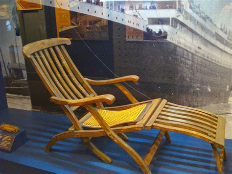 What are the shipping options for wood patio chairs? World of the Written Word: TITANIC deck chair