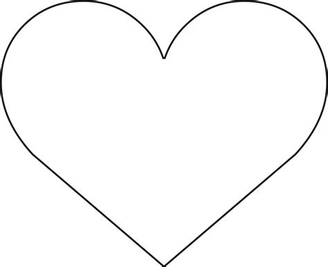 Printable Heart Outline Template