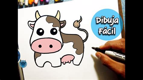 Es una vaquita simple que no te dará muchos problemas. Cómo Dibujar una Vaca Kawaii Fácil | How to Draw a Cow ...