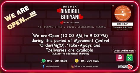 Biriyani or biryani is more than just a family favourite. Bite N Eat Dindigul Biriyani - Home - George Town ...