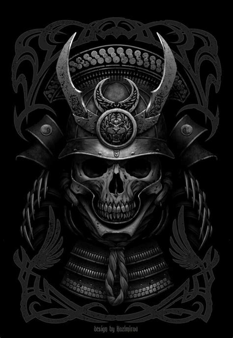 Pin By Bill Hill On Skulls Samurai Art Samurai Tattoo Samurai Artwork
