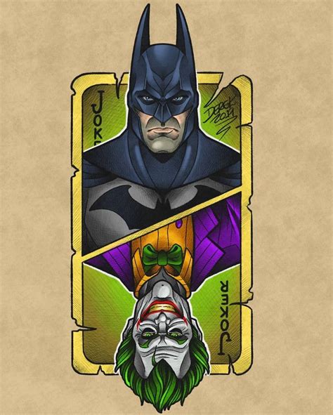 Batman And Joker Tattoo Design Batman Vs Joker Batman Batman Vs