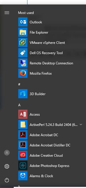 Windows 10 All Programs Missing From Start Menu Microsoft Community