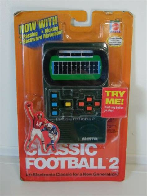 Mattel Classic Football 2 Handheld Electronic Game 2002 For Sale Online