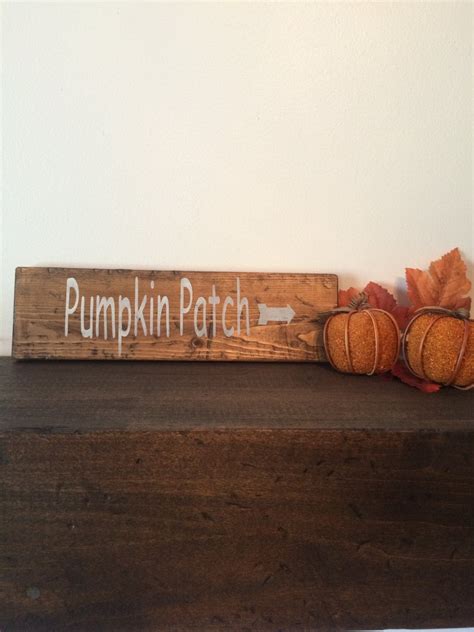 Pumpkin Patch Sign Wood Rustic Fall Sign
