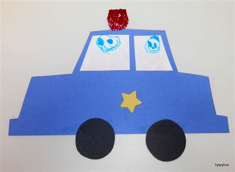 Tippytoe Crafts Police Car Craft