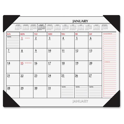 At-A-Glance 2-Color Desk Pad Calendar - LD Products