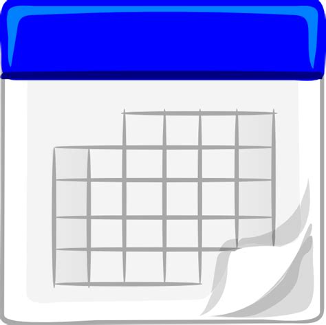 Blue Calendar Clip Art At Vector Clip Art Online Royalty