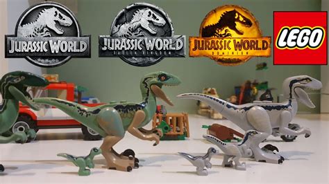 Lego Jurassic World Dominion Blue And Beta Velociraptor Capture 76946 Dinosaur Br
