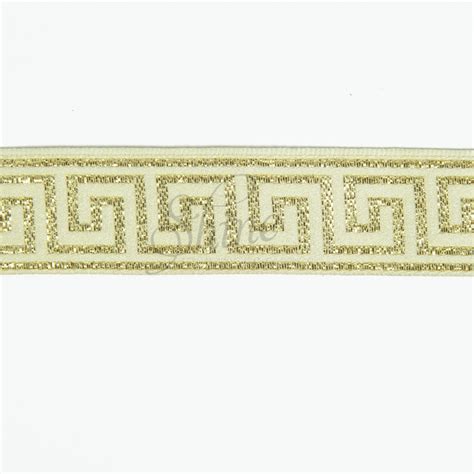 Indian Trim Gold Roman Pattern Indt18 15 Shine Trimmings And Fabrics