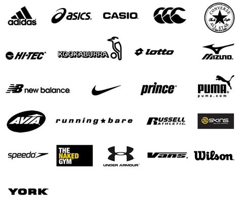 Sports Apparel Brands Sports Brand Logos Company Logos And Names