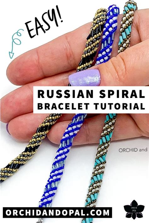 How To Make An Easy Russian Spiral Beaded Bracelet With Bugle And Seed