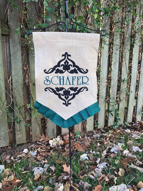 The suggested gift theme for a 47th anniversary is gardens and plants, and nothing could be a better analogy for marriage — especially one that has thrived for almost five decades! Personalized Embroidered Garden Flag, Yard Art, Custom ...