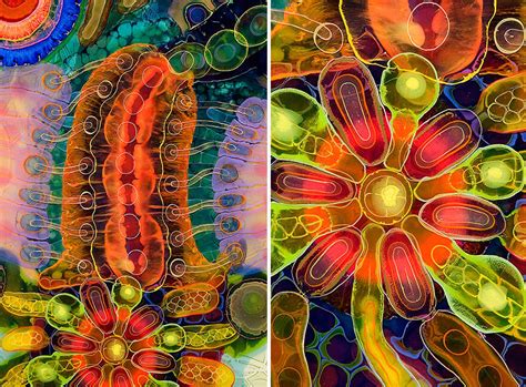 Bruce Riley Creates Detailed Psychedelic Artwork By Pouring Paint And