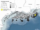 Location of Oil Rigs in the Gulf of Mexico